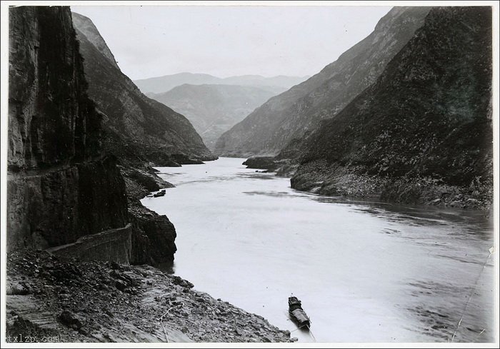 天下老照片 清朝老照片 1910-1911年 长江三峡老照片,拍摄者:亨利.