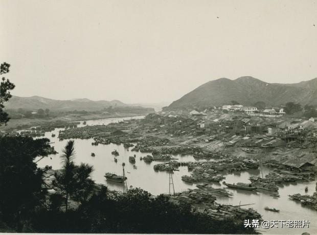 1909年广西梧州老照片清末梧州秀美城市风光一览